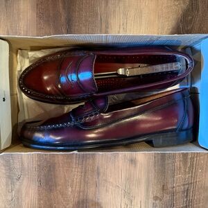 Classic Burgundy Leather Loafers